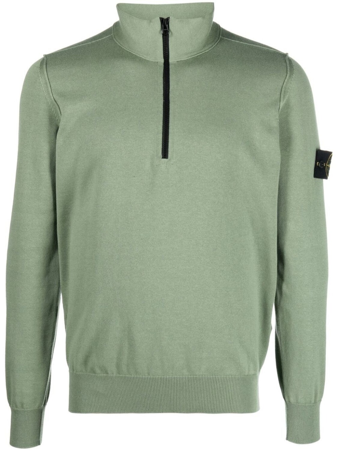 

Stone Island толстовка на молнии с логотипом Compass, зеленый