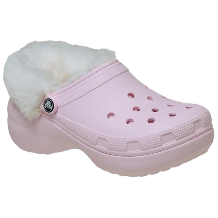 Crocs Классические облачные клоги для женщин в молочно-розовом цвете, цвет Milk Pink — фото 2