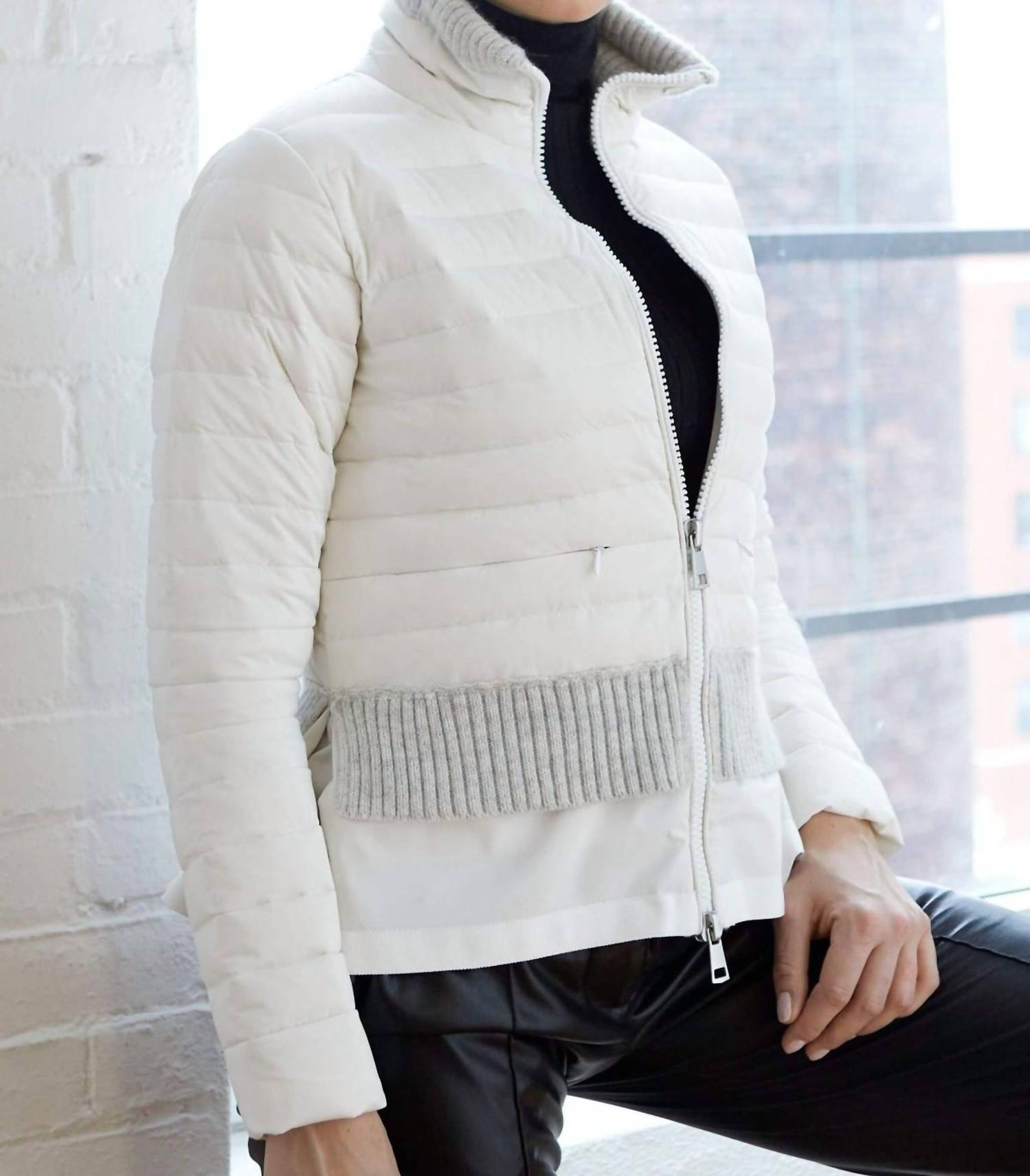 

Легкая стеганая куртка Lilly цвета Marshmallow Adroit Atelier