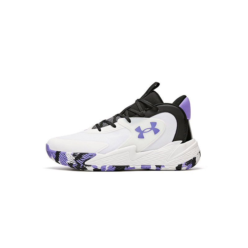 

Коллекция Basketball высокие детские баскетбольные кроссовки Kids' Under Armour, белый/фиолетовый