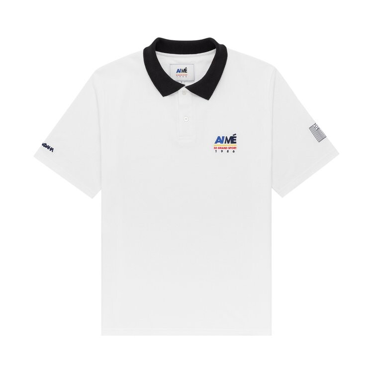 

Поло Aimé Leon Dore 38-GS Offshore Piqué 'White', белый