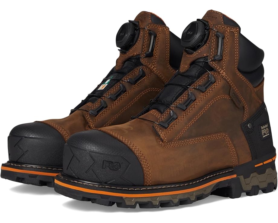 

Ботинки Timberland PRO Boondock BOA 6 Inch Composite Safety Toe Waterproof Puncture Resistant, цвет Mocha Brown