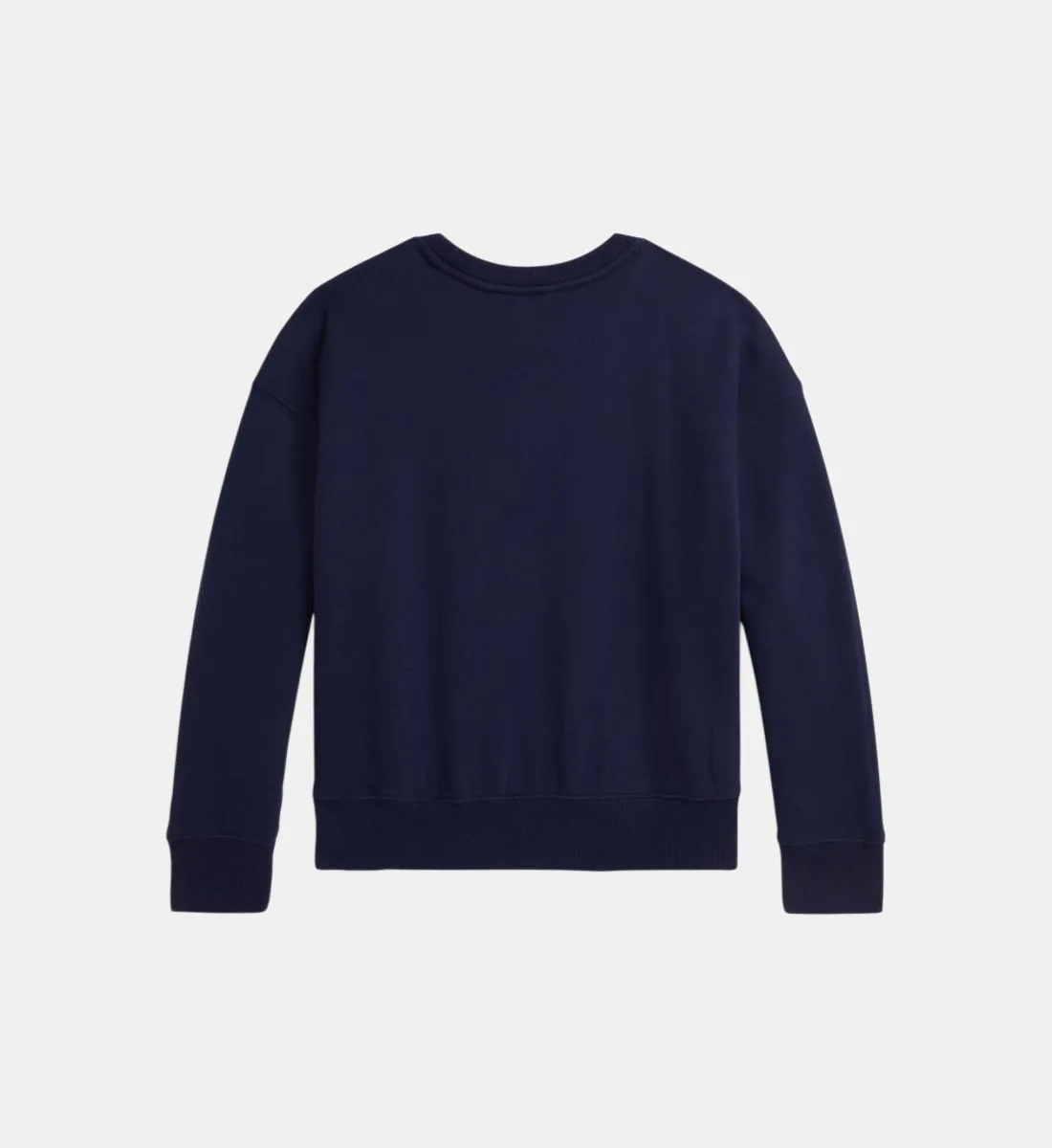 Прямой фирменный свитшот из смешанного хлопка POLO RALPH LAUREN, синий — фото 2