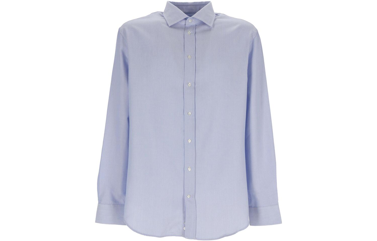 Рубашка Long Sleeved Buttoned Shirt EMPORIO ARMANI, светло-голубой — фото 3