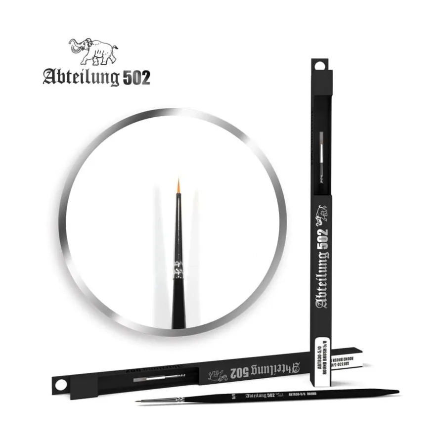 

Круглая кисть 5/0, Abteilung 502 - Marta Kolinsky Brushes (AK-Interactive)
