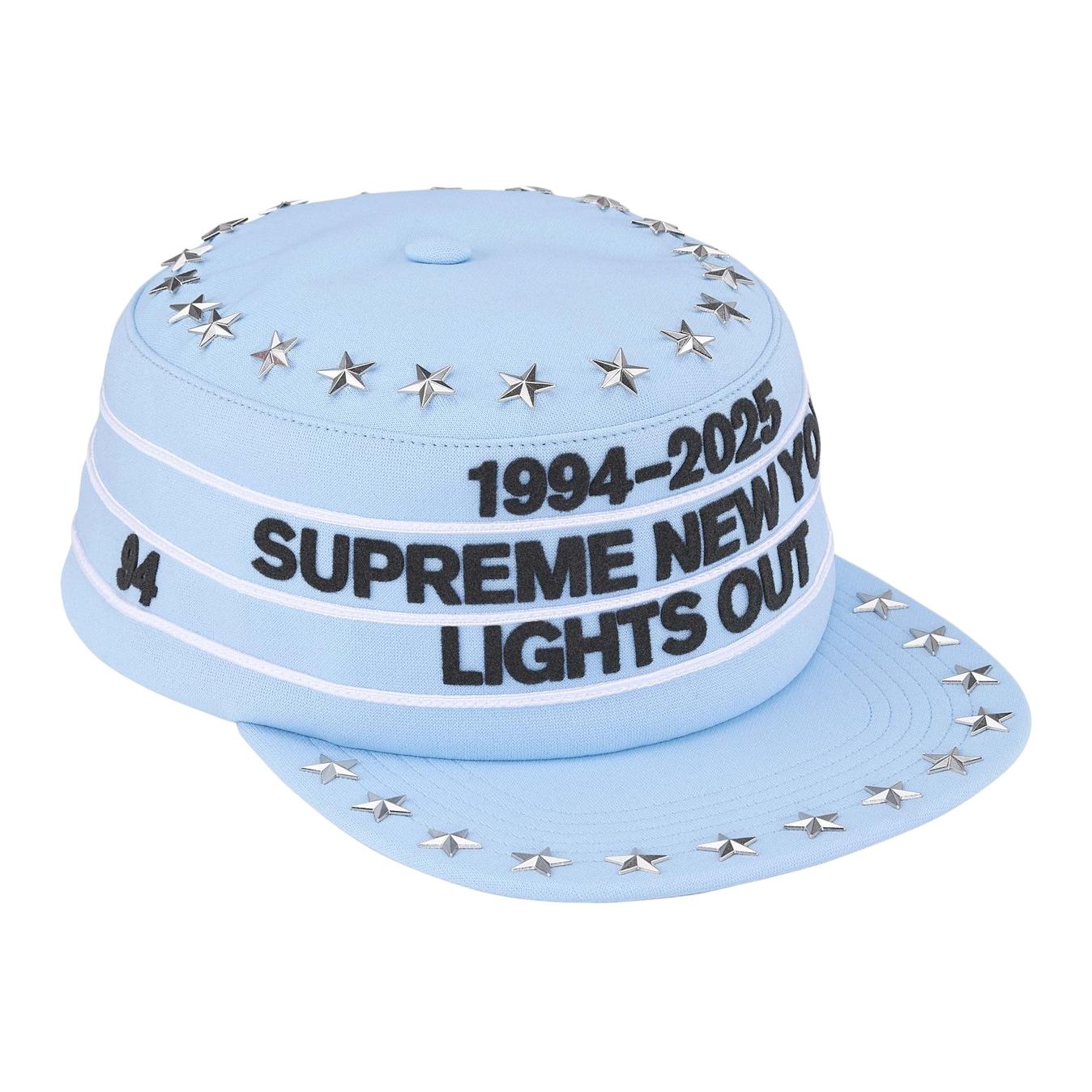 

Supreme Бейсболка унисекс из полиэстера черно-зелено-красно-голубого цвета, Sky Blue