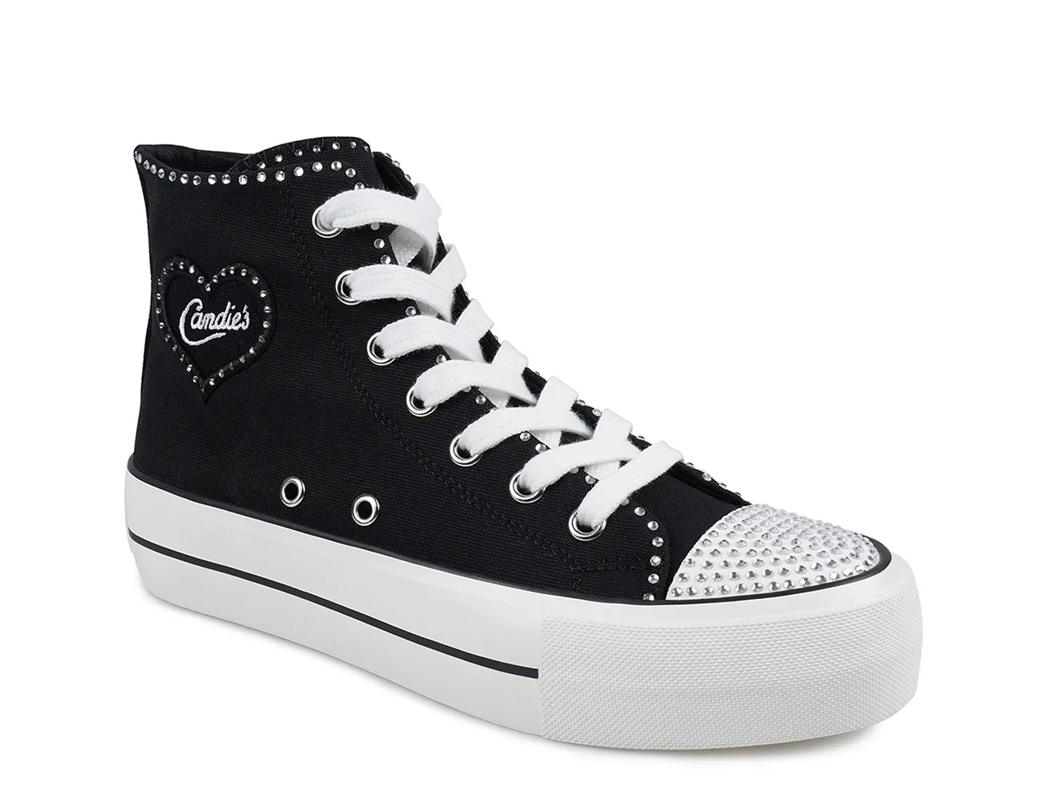Кроссовки Candie's Lizzy Platform High-Top Sneaker, черный