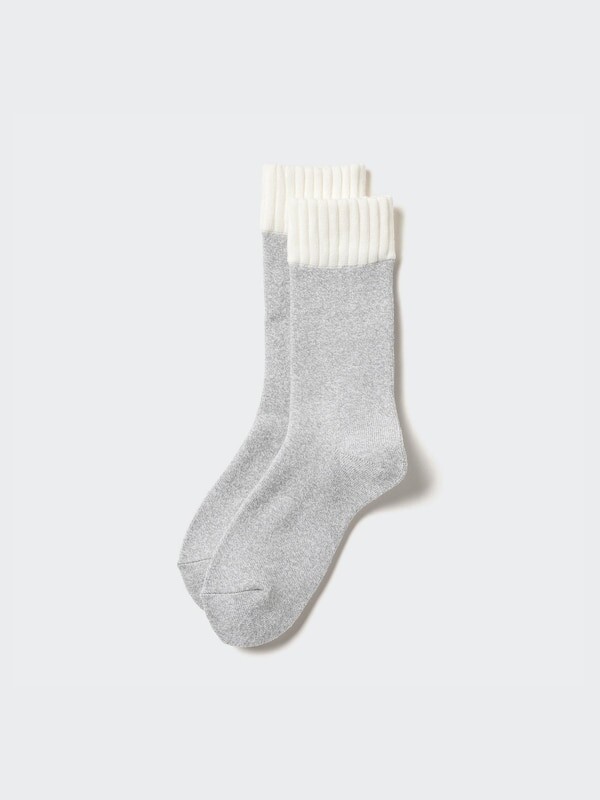 

Носки heattech ворсовые Uniqlo, серый