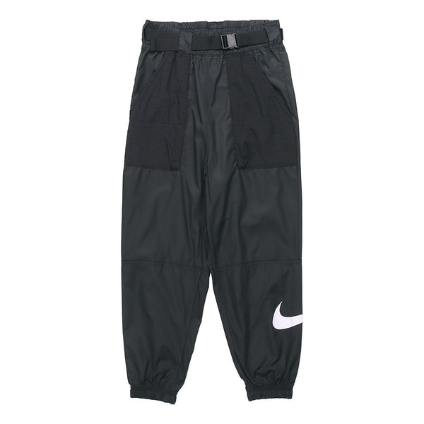 

Брюки sportswear swoosh woven casual sports long pants black Nike, черный