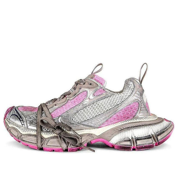 Кроссовки 3xl sneakers 'white grey and pink mesh and polyurethane' Balenciaga, розовый