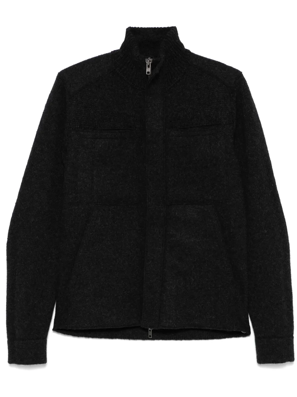 

Куртка из вирджинской шерсти на молнии Transit, серый