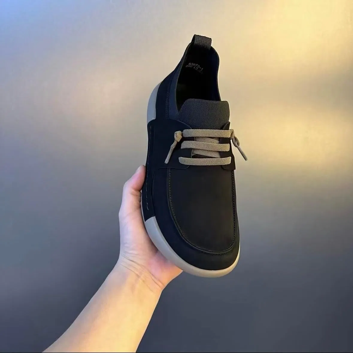 Мокасины мужские повседневные Slip-on, дышащие, с мягкой подошвой, черный — фото 4
