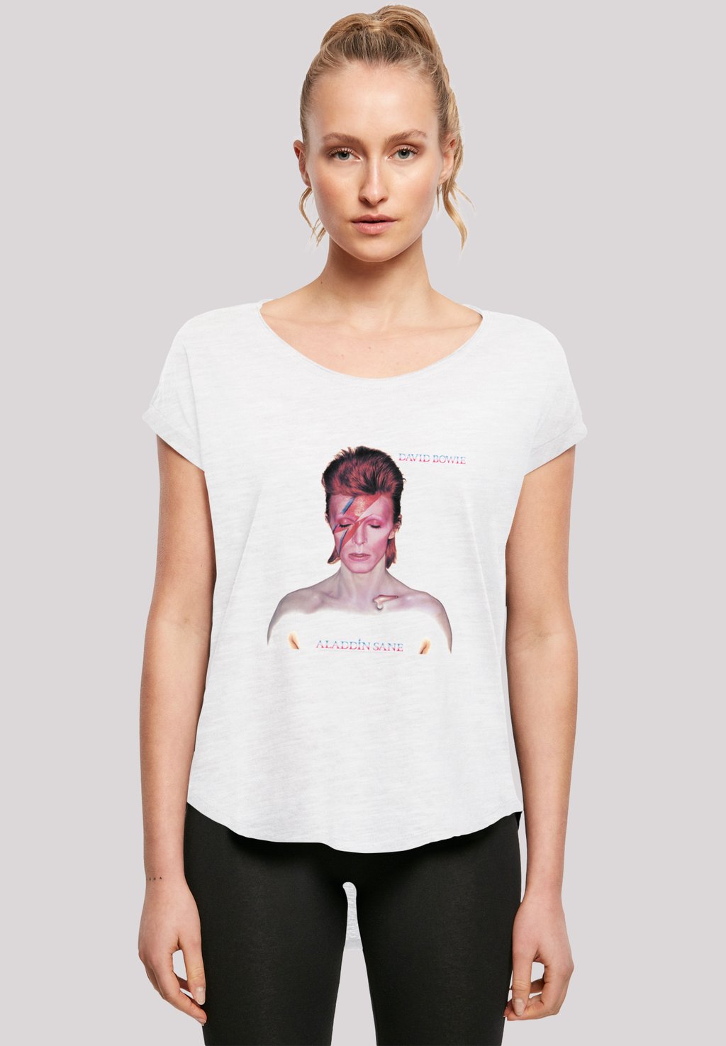 

Футболка с принтом DAVID BOWIE MY LOVE FOR YOU F4NT4STIC, белый