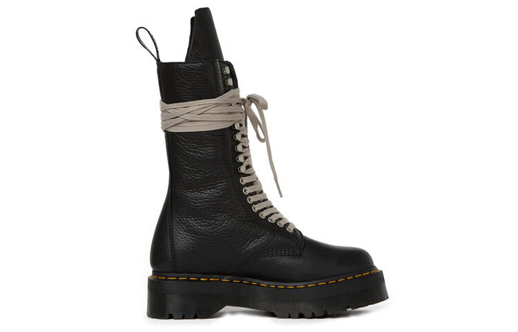 Ботинки длиной до икры на четырех кожаной подошве RICK OWENS x Dr. Martens 1918, черные Dr.Martens — фото 2