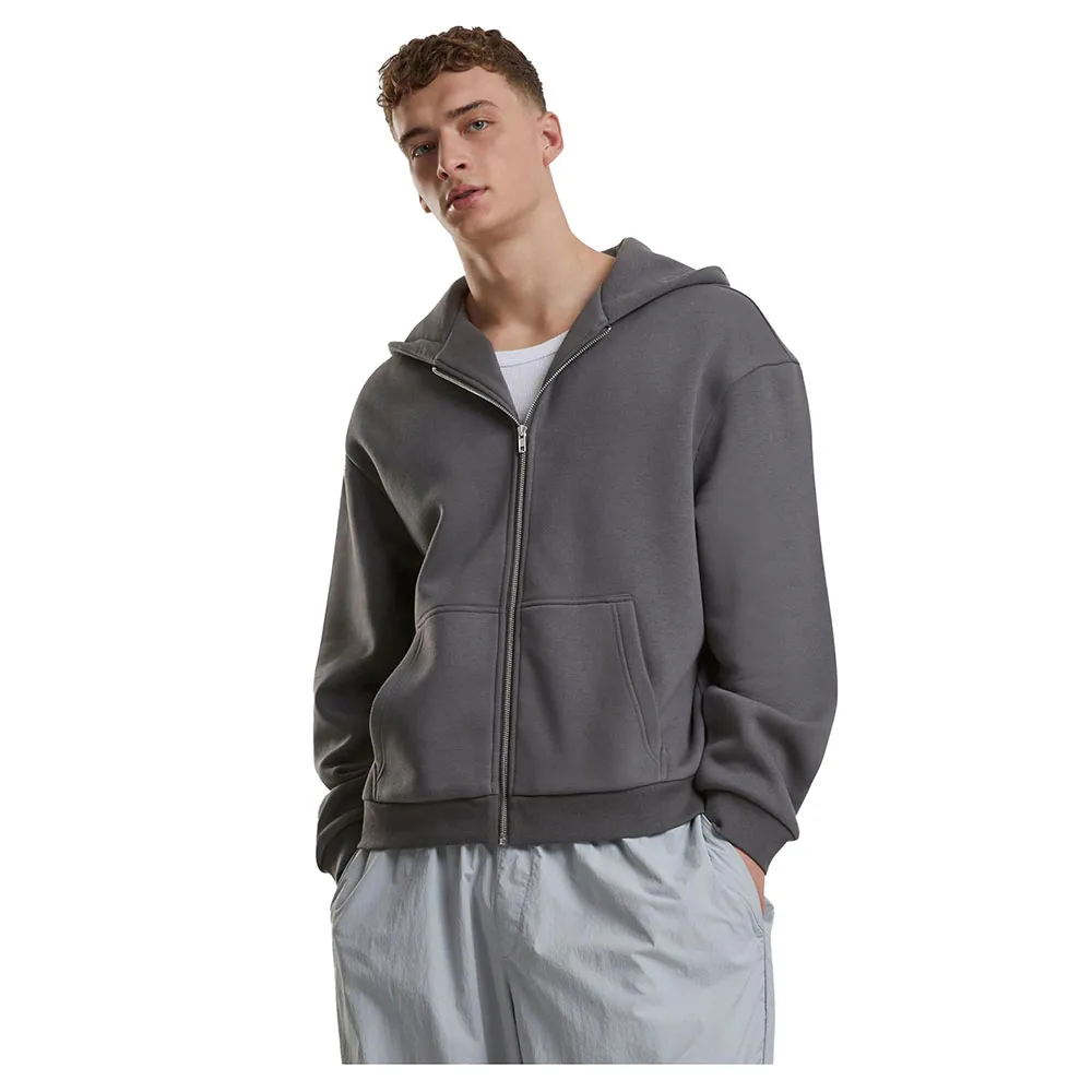 

Толстовка Urban Classics Fluffy full zip, серый