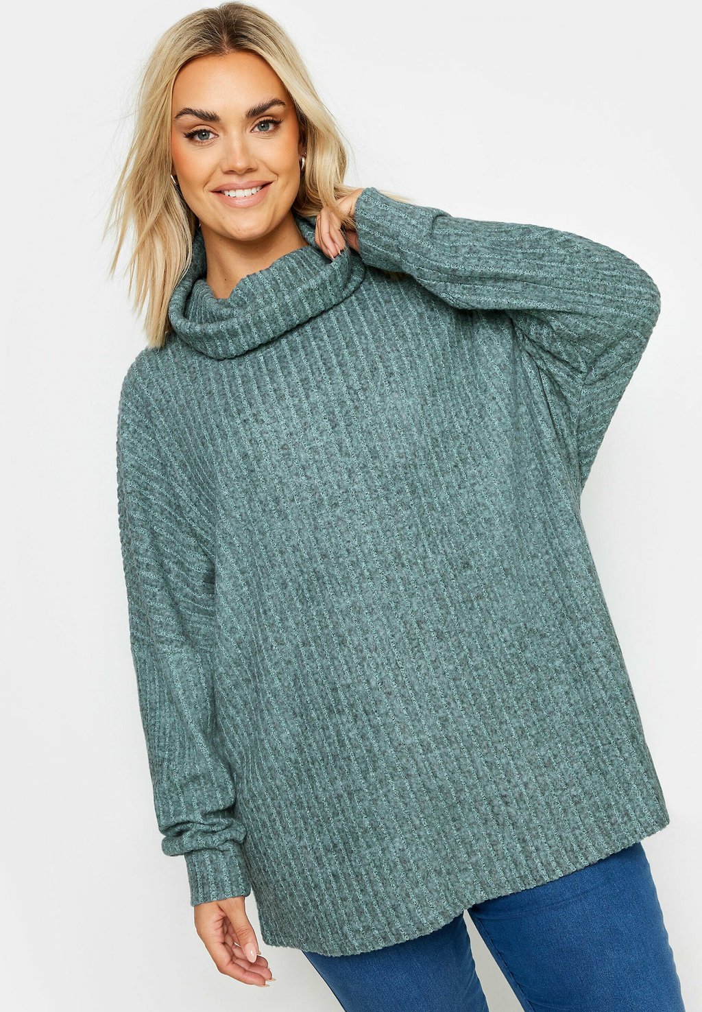 

Джемпер SOFT TOUCH TURTLE NECK Yours Clothing, синий