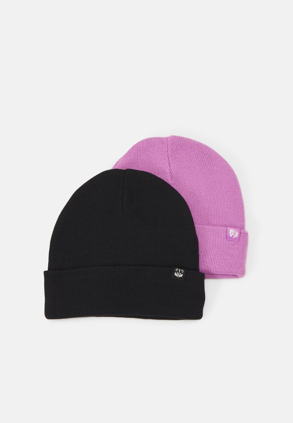 

Шапка Beanie Fold Up 2 Pack Unisex Lindex, цвет light dusty lilac