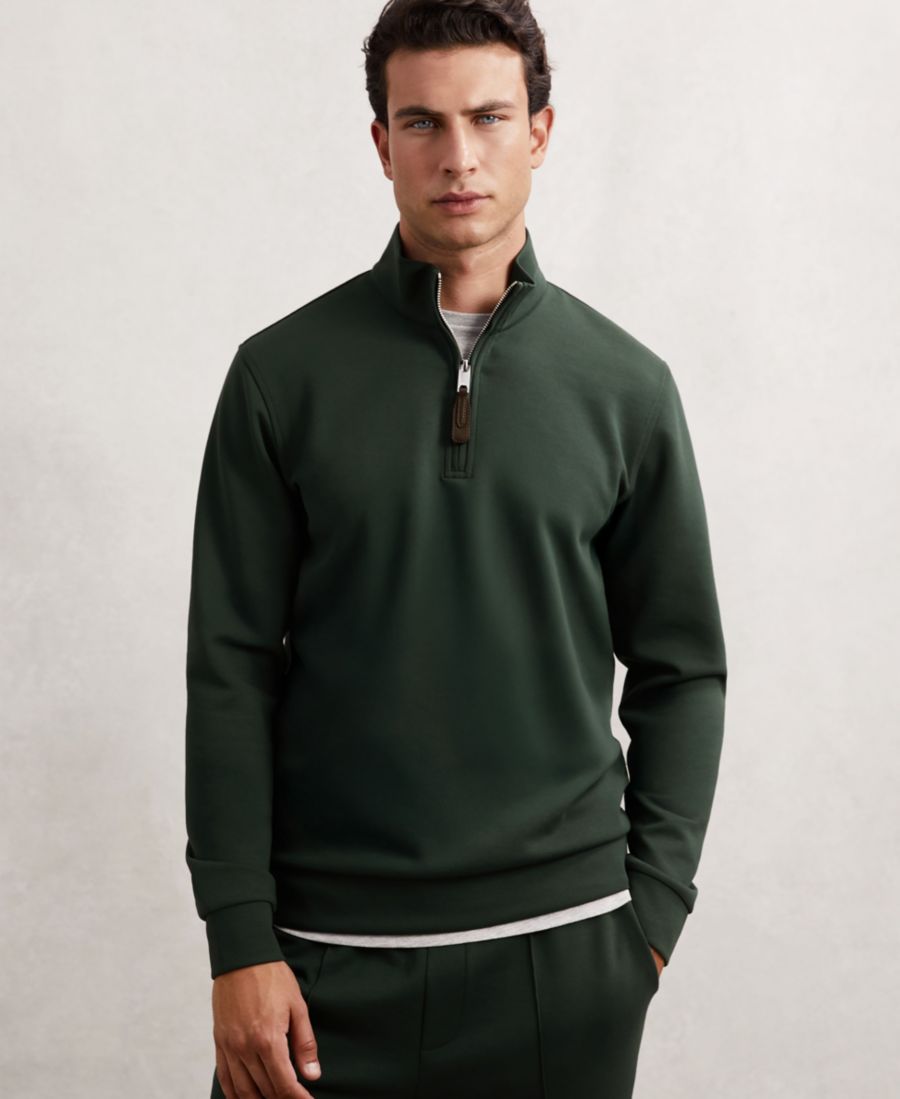 

Мужская толстовка из трикотажа с половинной молнией REISS, Dark Sage Green, Зеленый, Мужская толстовка из трикотажа с половинной молнией REISS, Dark Sage Green
