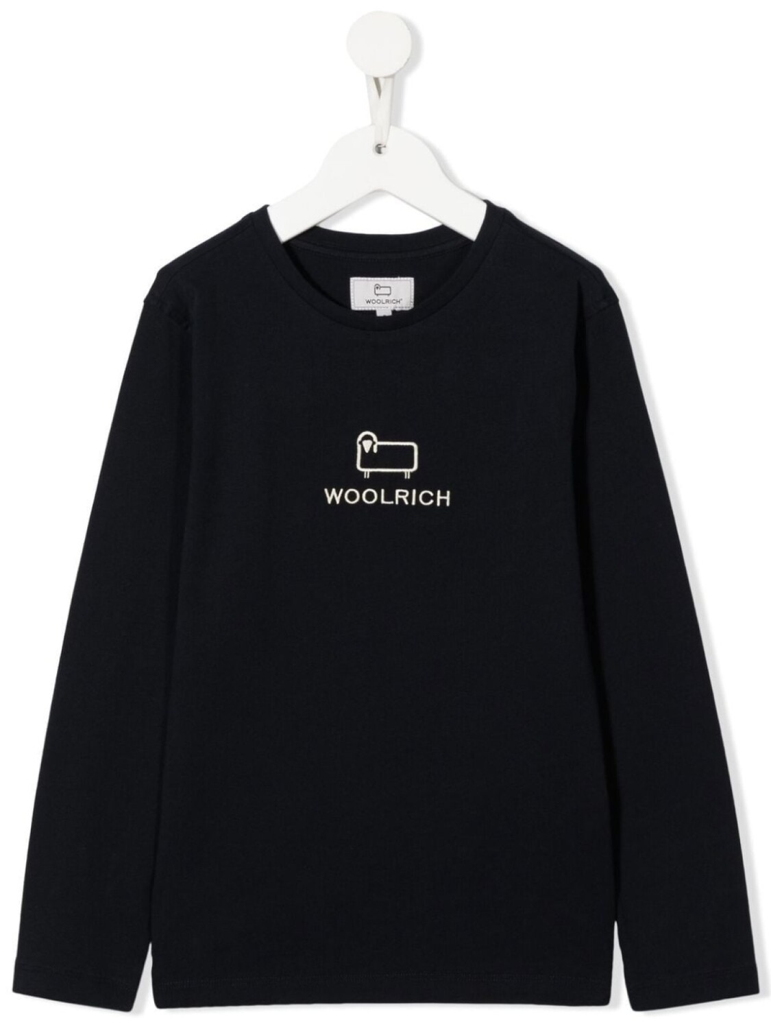 

Woolrich Kids футболка из органического хлопка с вышивкой, синий
