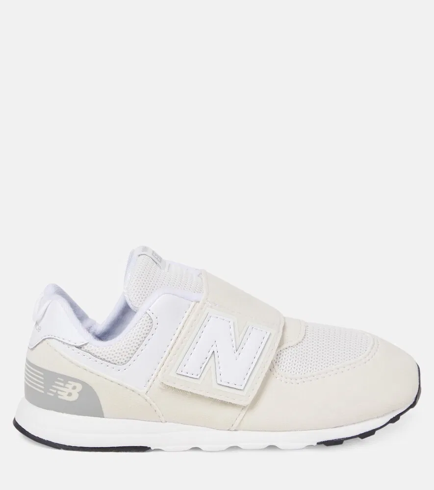 574 Новые кроссовки New-B на липучке New Balance Kids, бежевый — фото 3
