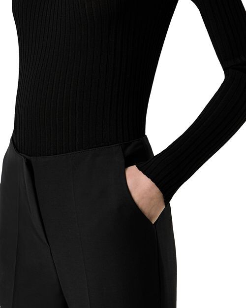 Брюки из эластичного габардина 7/8 Emporio Armani, цвет Black — фото 4