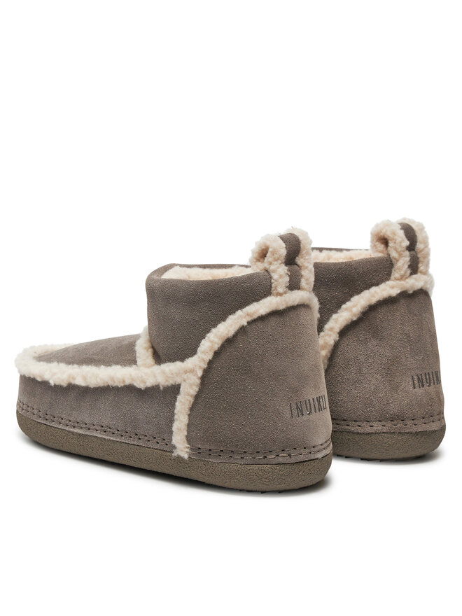Зимние ботинки женские Inuikii Botas de nieve с меховой отделкой, серый — фото 3