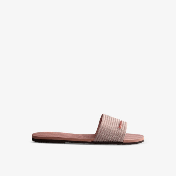 Тканые и резиновые слайдеры с логотипом You Malta Havaianas, розовый