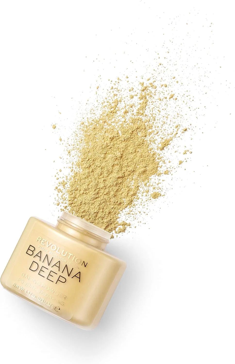 Пудра рассыпчатая для закрепления макияжа Revolution Beauty London Banana Deep, 32 г, глубокий оттенок — фото 4