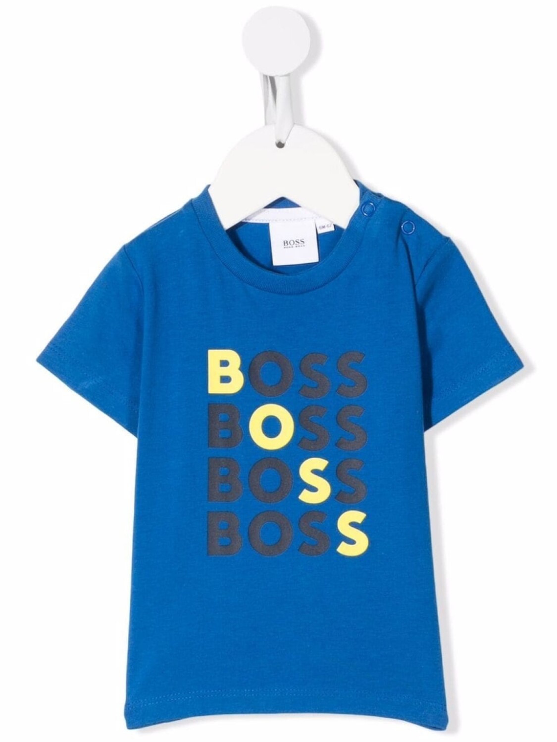 

BOSS Kidswear футболка с логотипом, синий