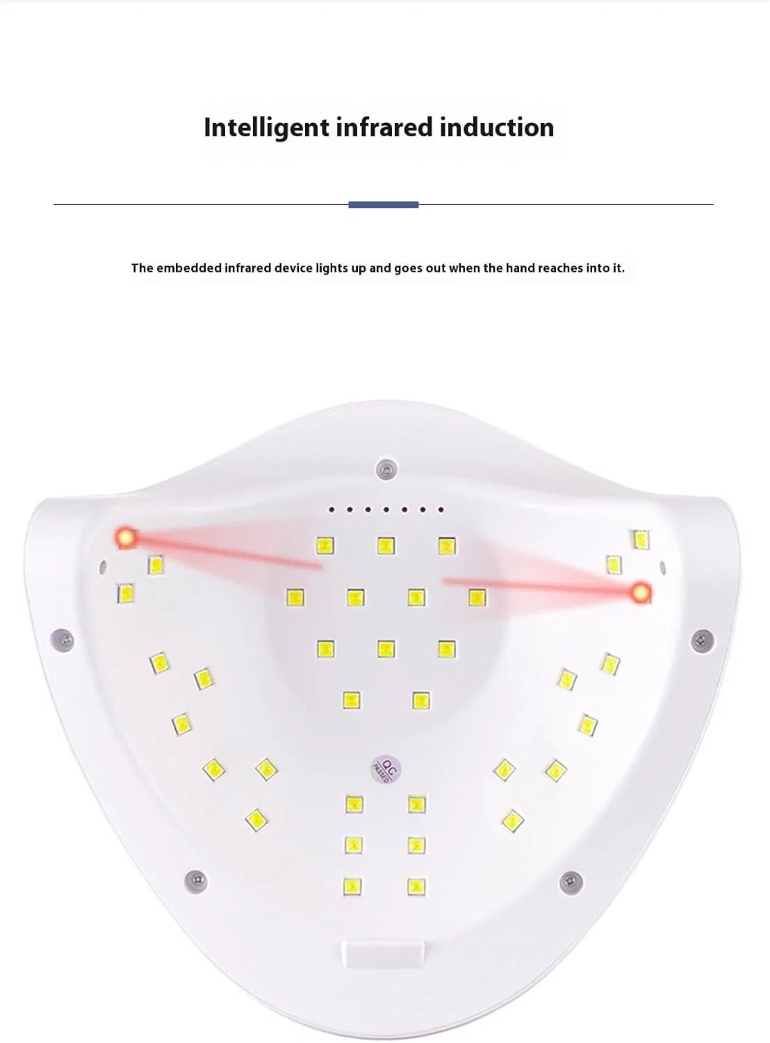 Портативная LED-лампа для сушки гель-лака «Gorger» 120 Вт Gorger, Rose — фото 2