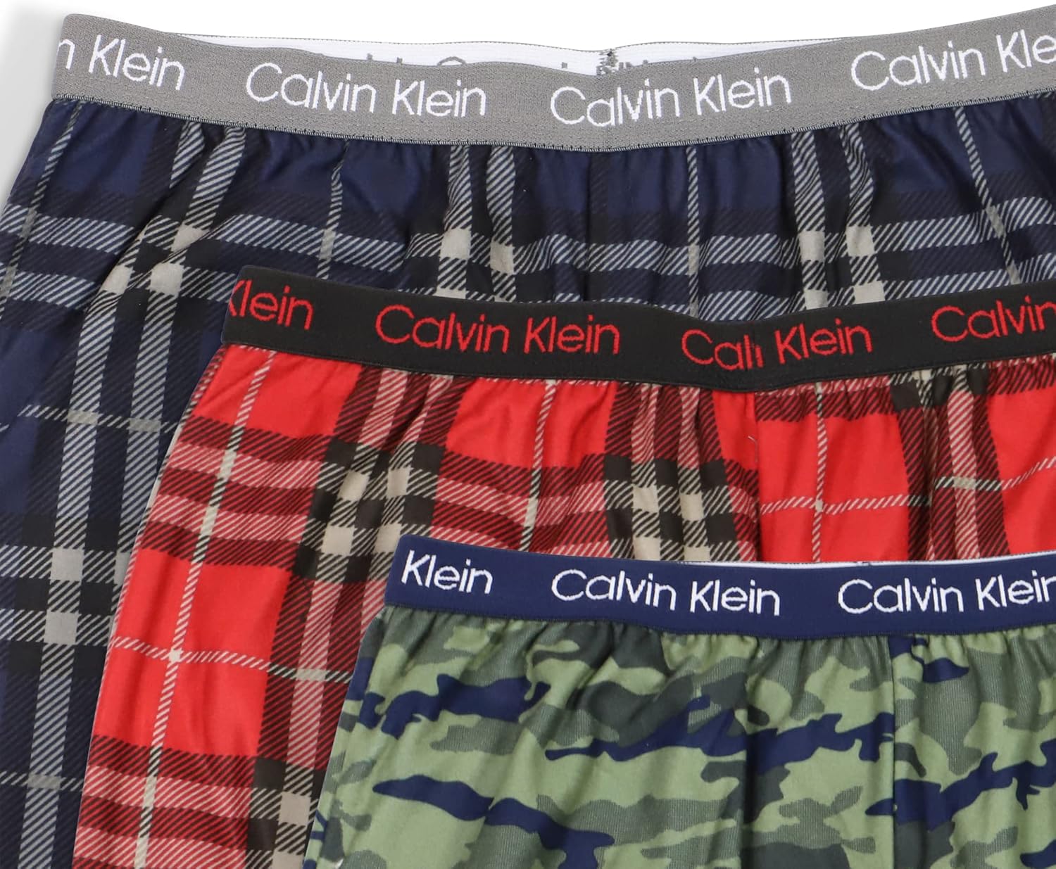 Комплект из 3 мягких микротрусы Calvin Klein boys с начесом, Scotch Plaid — фото 2