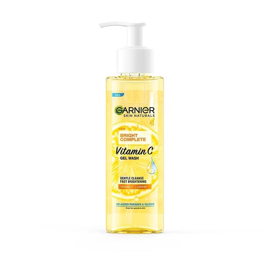 

Garnier Skin Naturals Bright Complete Гель для умывания с витамином С, 120 мл. เจลล้างหน้า ผิวกระจ่, Yellow