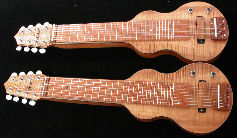 

Электрогитара GeorgeBoards Twin KOA Sisters NOS S8 #001&002 20201Clear Lacquer