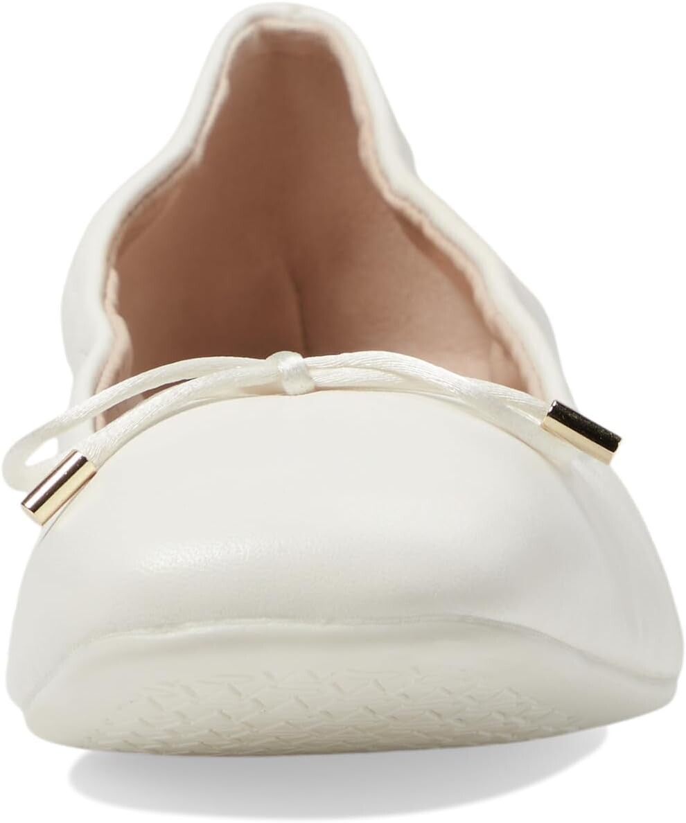 Туфли на плоской подошве Stuart Weitzman Bardot Bow Flat, цвет Cream — фото 2