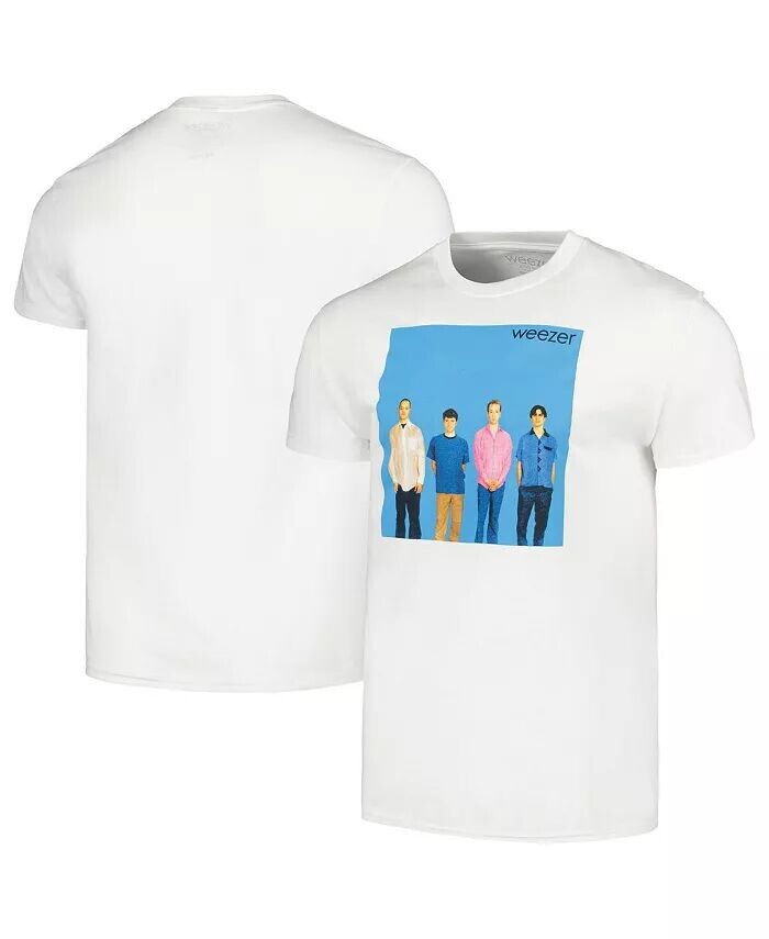 

Мужская белая футболка Weezer Manhead Merch