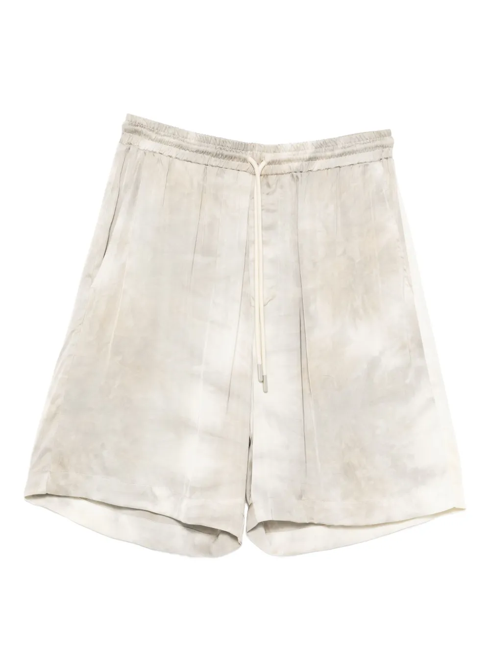 

Шорты с кулиской и принтом тай-дай Yes London, нейтральный