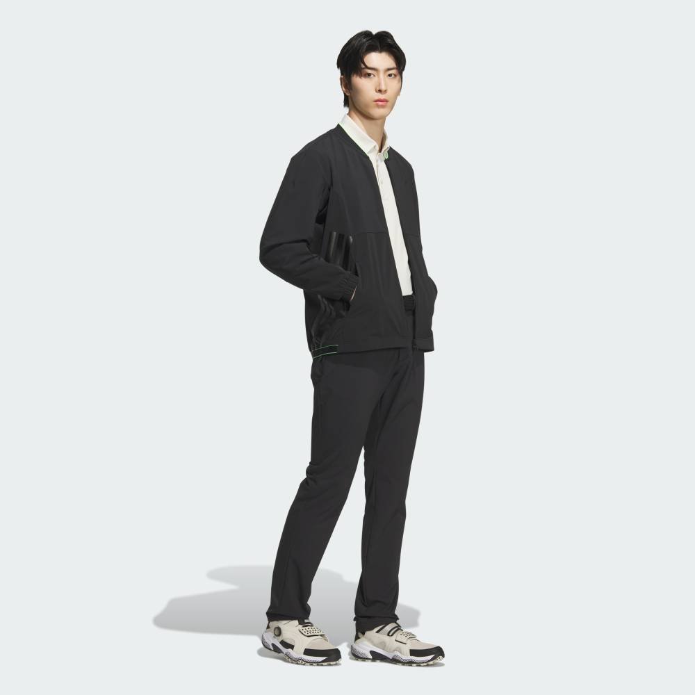 Ветрозащитная куртка на молнии Adidas, black — фото 3