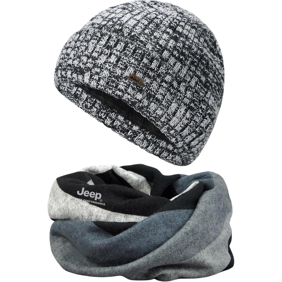 

Шапка Unisex Jeep, светло-серый hat+size 12 scarf