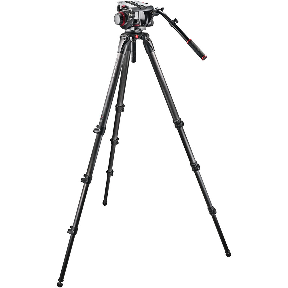 

Штатив Manfrotto 536 из углеродного волокна с видеоголовкой 509HD и мягкой сумкой для переноски