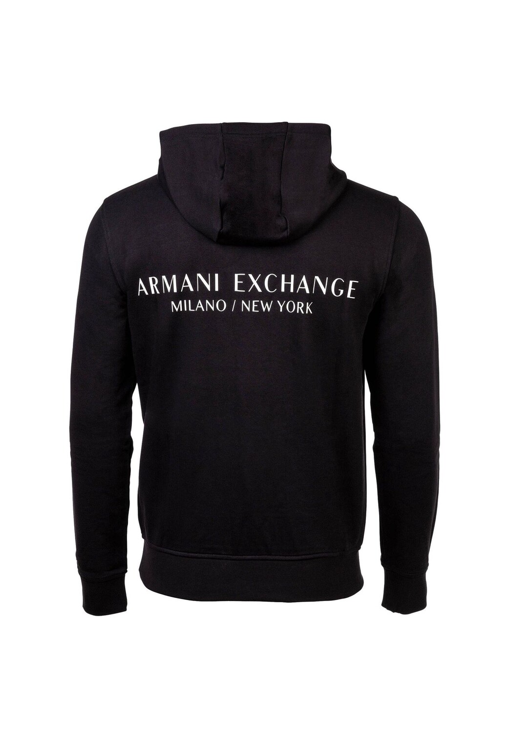 

Толстовка мужская - худи, логотип, капюшон, однотонная ARMANI EXCHANGE, черный