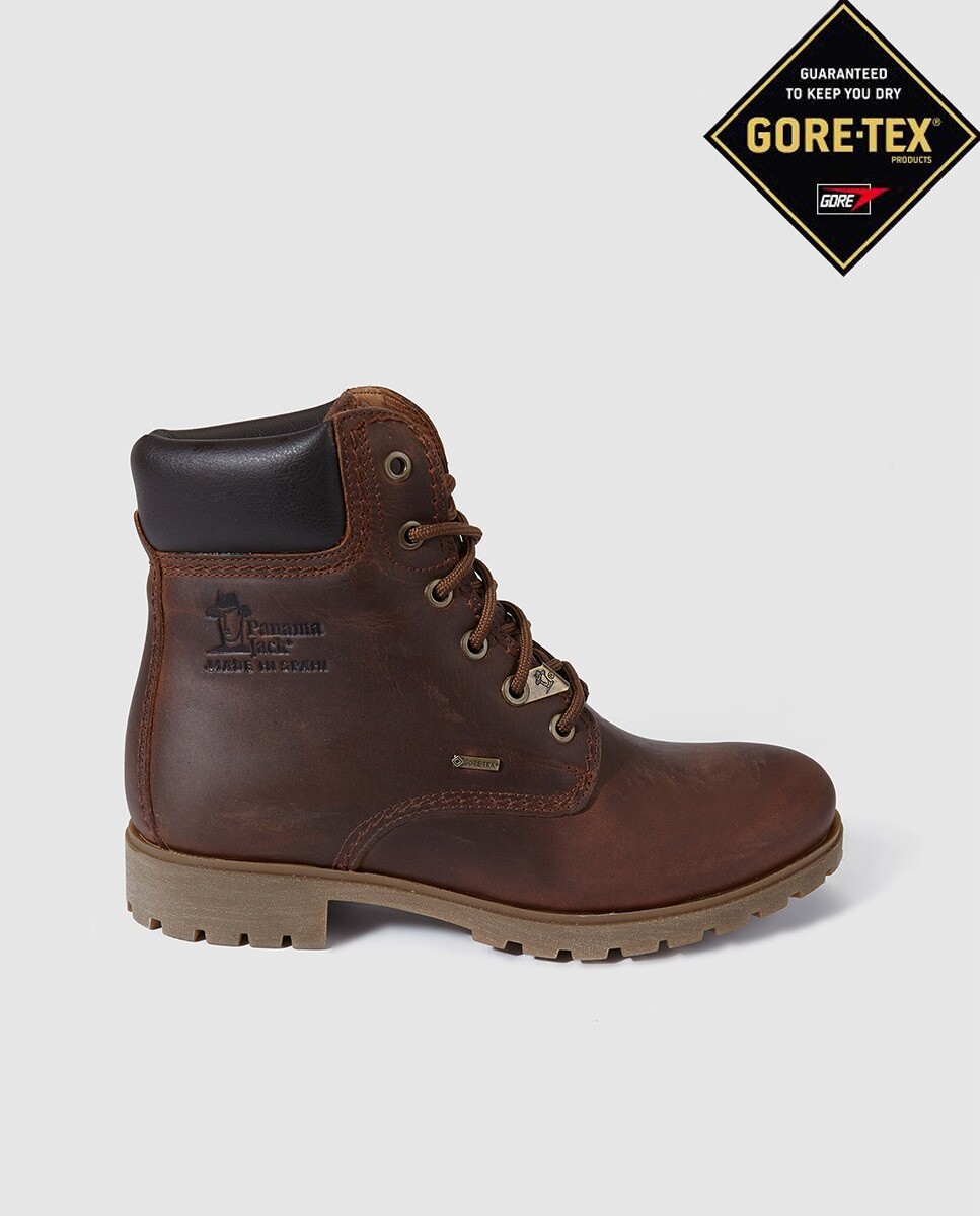 

Женские ботинки Panama Jack из коричневой кожи наппа Gore-Tex Panama Jack, темно коричневый