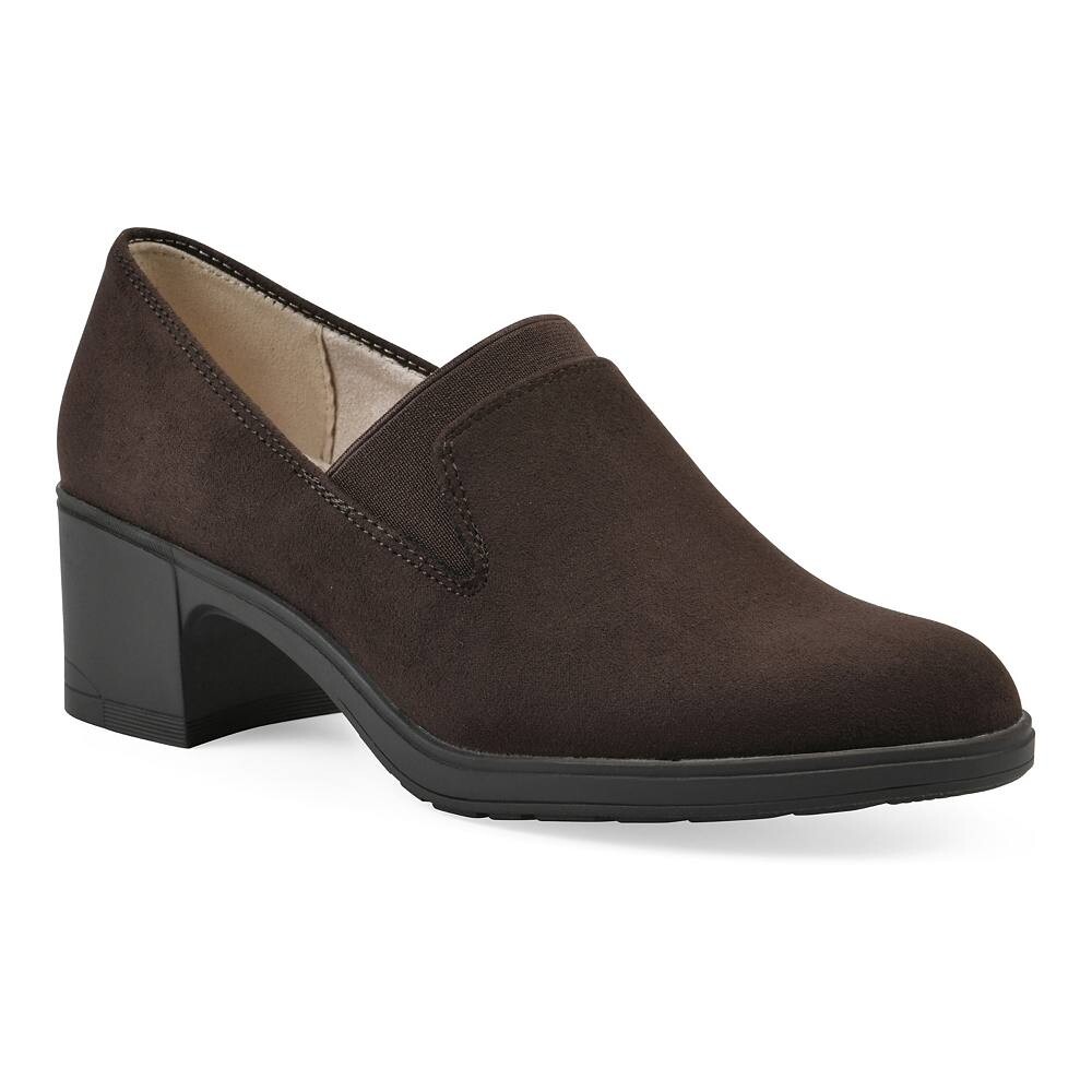 

Женские туфли Cliffs by White Mountain Huntor на блочном каблуке, цвет Dark Brown Suedette