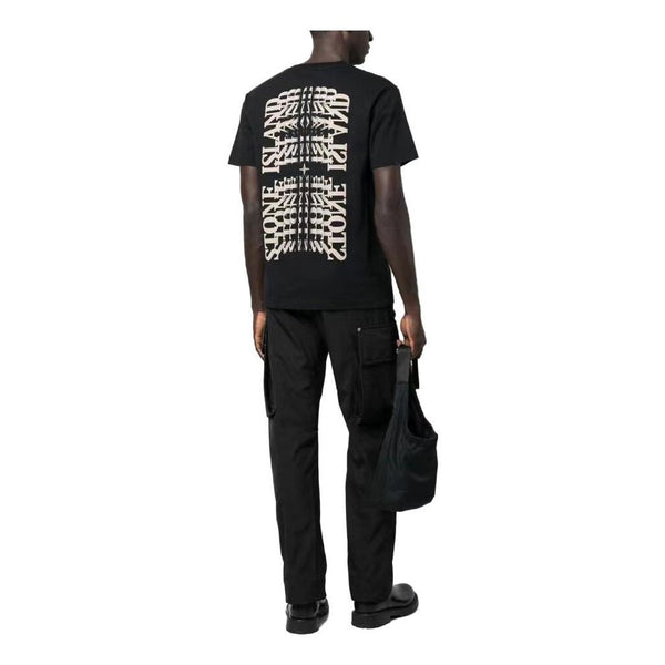 

Футболка crewneck street style t-shirts 'black' Stone Island, черный