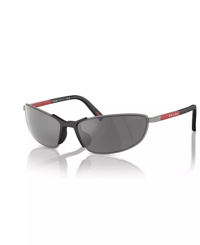 

Мужские солнцезащитные очки, PS 55ZS PRADA LINEA ROSSA, серебро