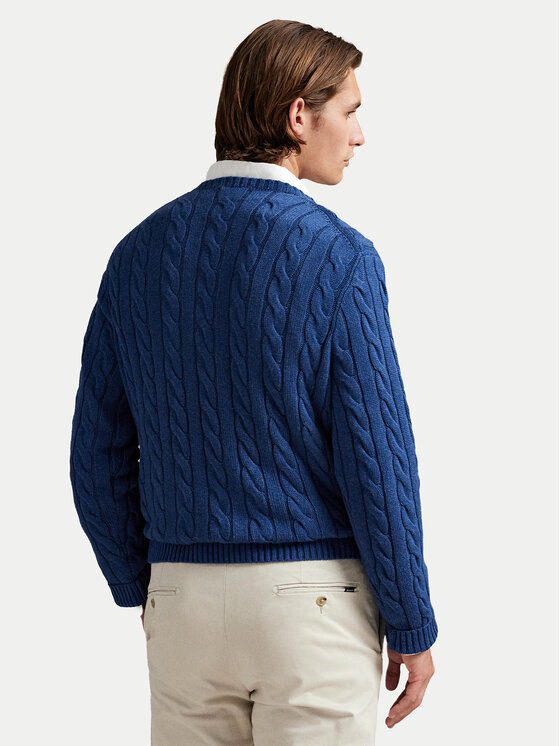 Свитер regular fit 710775885532 Polo Ralph Lauren, синий — фото 3
