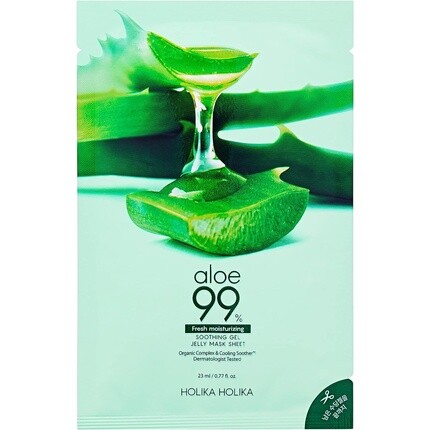 

Тканевая маска-желе с 99% успокаивающим гелем Алоэ, 23 мл, Holika Holika