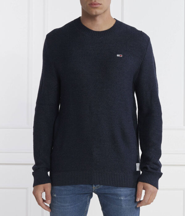 

Свитер Tommy Jeans Regular Fit с логотипом, синий