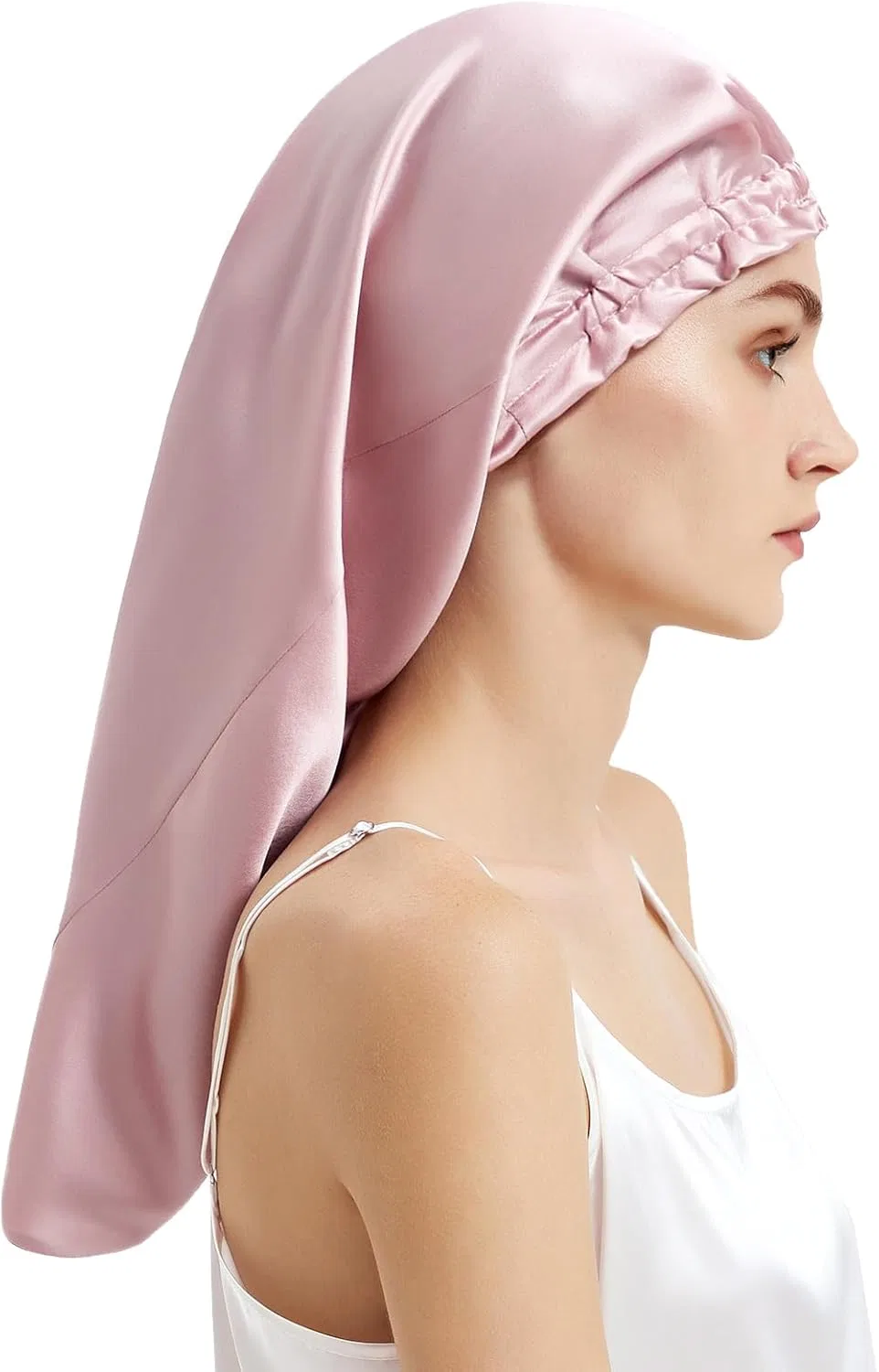 Шелковая шапочка для сна Mommesilk Mulberry Silk Mommesilk, Pink