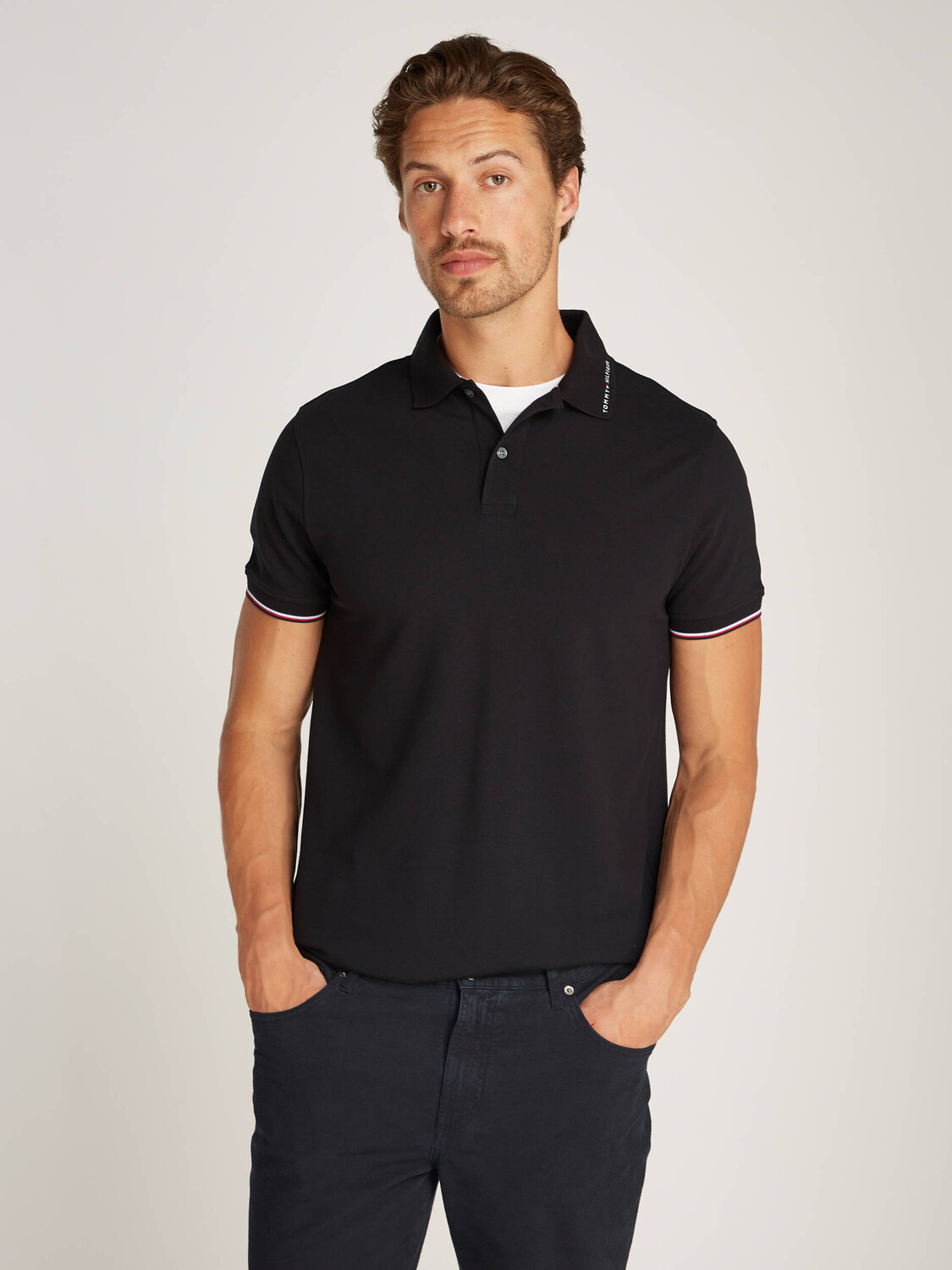 

Поло Tommy Hilfiger Regular Fit, черный