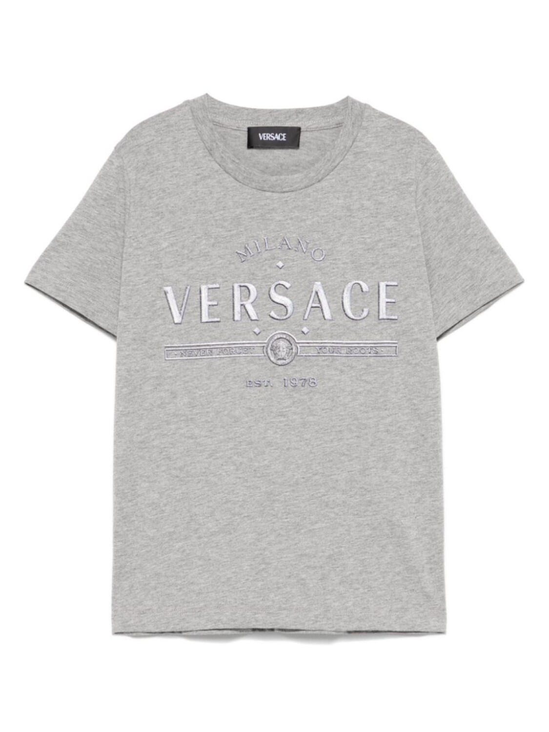 

Футболка с логотипом Versace Versace Kids, серый